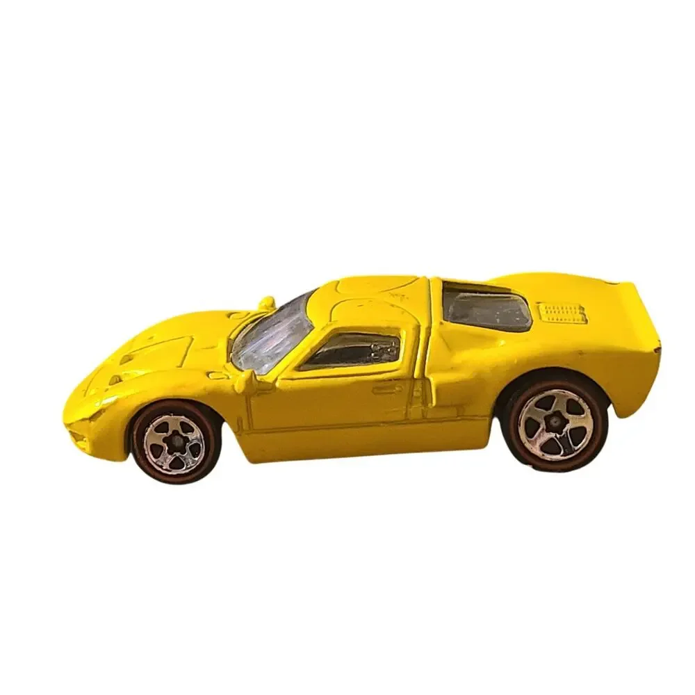 Vintage HOT WHEELS Ford GT-40 Yellow Car HW Red Line 1999 Thailand used